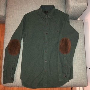 J. Crew wool button down with elbow patches
